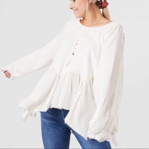Free People Gold Duster Pullover